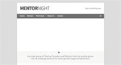 Desktop Screenshot of mentornight.com